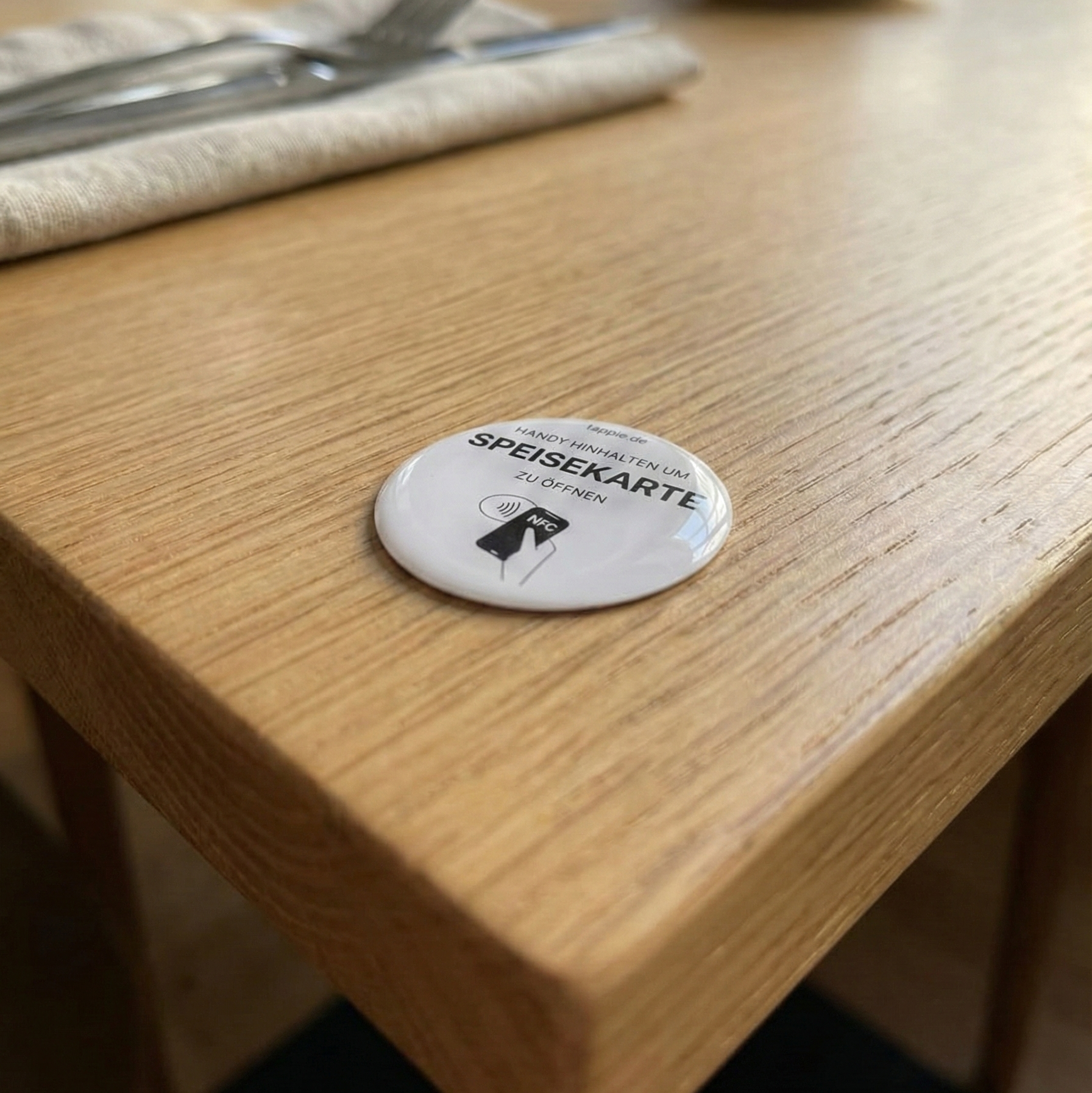 Tappie Button - Speisekarte