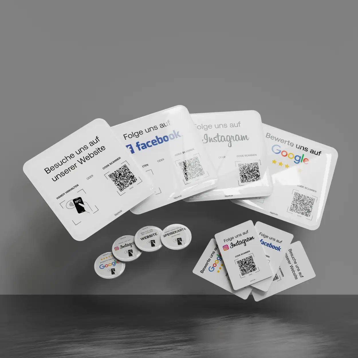 Tappie NFC & QR-Code Pads und Karten: Bewertungen per Tap & Scan